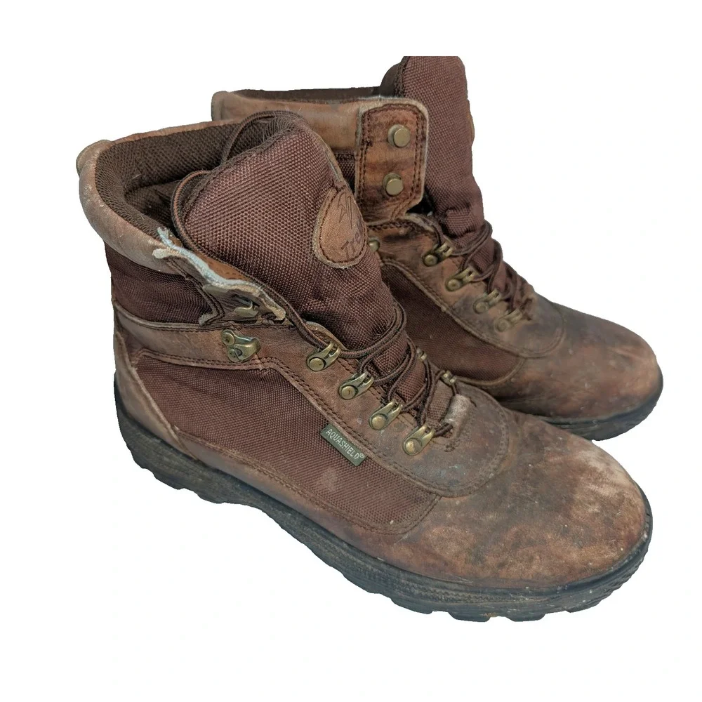 Justin Trekker mens work boots leather size 11 Waterproof Field/Combat style